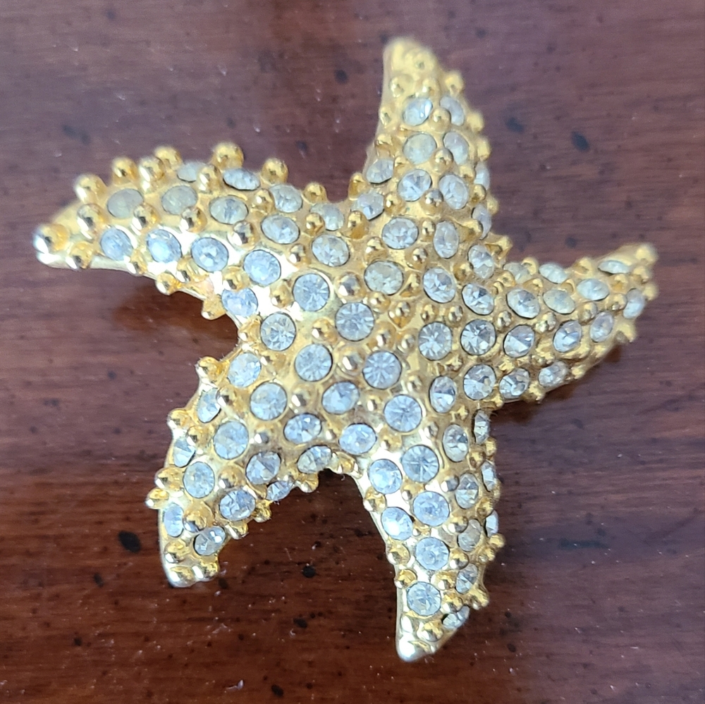 Rhinestone Starfish Pen